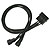 Nanoxia 4-Pin Molex auf 2 x 3-Pin Adapter - 30 cm