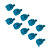 Thumbscrews Blau - 10er Set