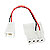 12 Volt Adapterkabel 4- auf 3-Pol - 10 cm