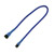 Nanoxia 3-Pin Molex Verl�ngerung - 30 cm - blau