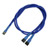 Nanoxia 3-Pin Y-Kabel - 60 cm - blau