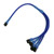 Nanoxia 3-Pin Molex auf 4 x 3-Pin Adapter - 30 cm - blau