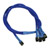 Nanoxia 3-Pin Molex auf 4 x 3-Pin Adapter - 60 cm - blau