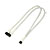 Nanoxia 3-Pin Y-Kabel - 30 cm - wei�
