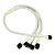 Nanoxia 3-Pin Molex auf 4 x 3-Pin Adapter - 30 cm - wei�