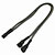 Nanoxia 3-Pin Y-Kabel - 30 cm - carbon