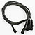 Nanoxia 3-Pin Molex auf 4 x 3-Pin Adapter - 60 cm - carbon