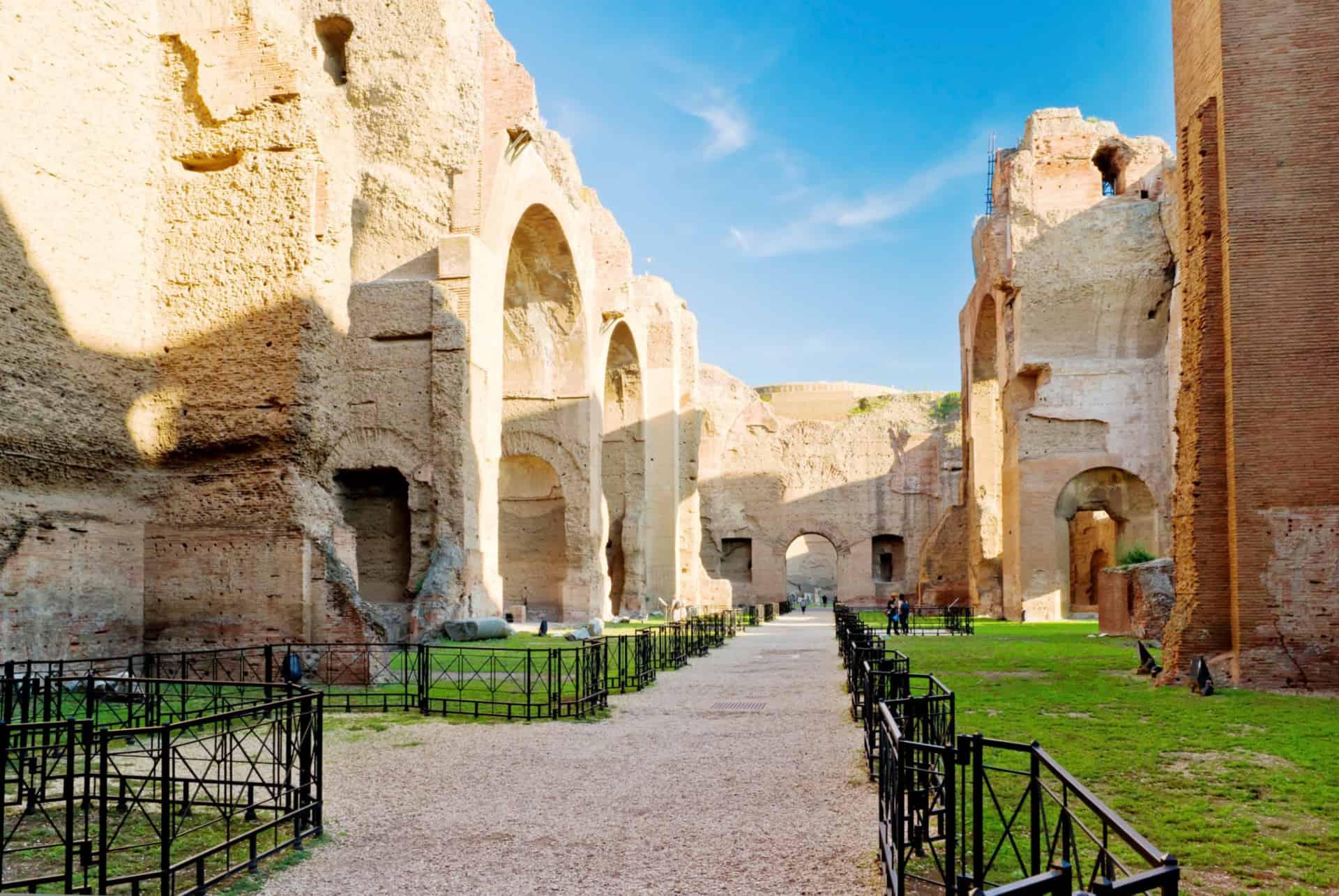 caracalla thermal baths in rome