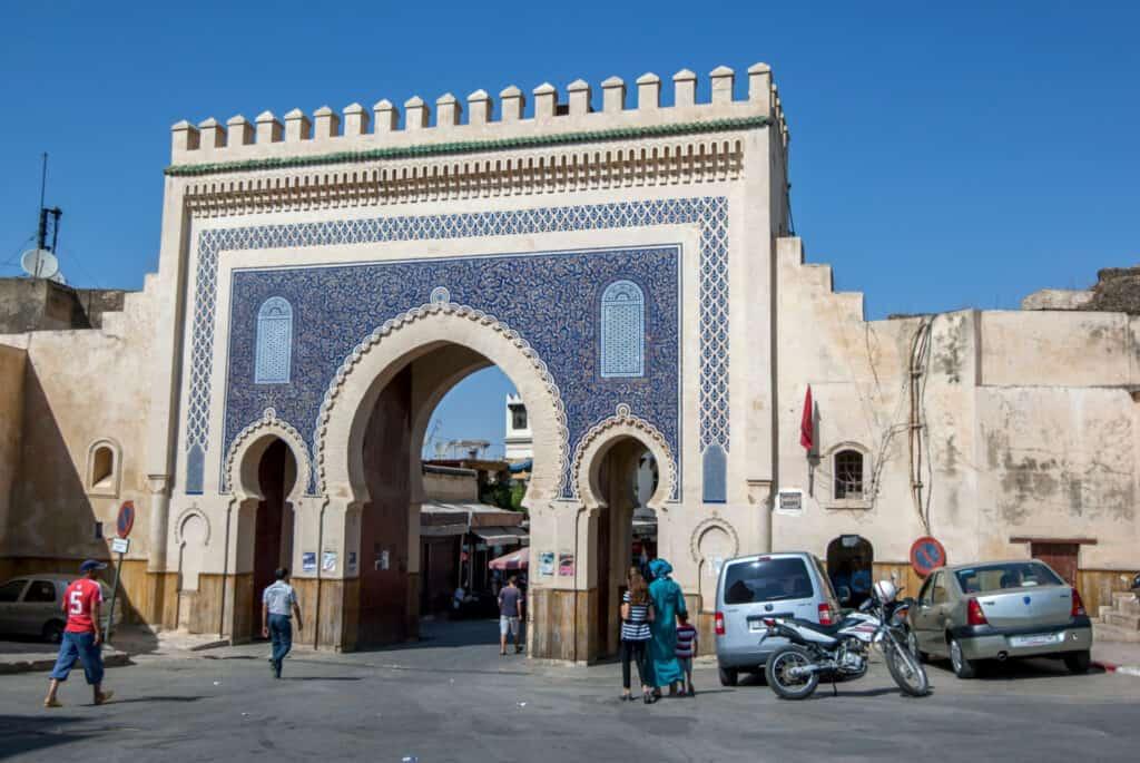 blue gate in fez