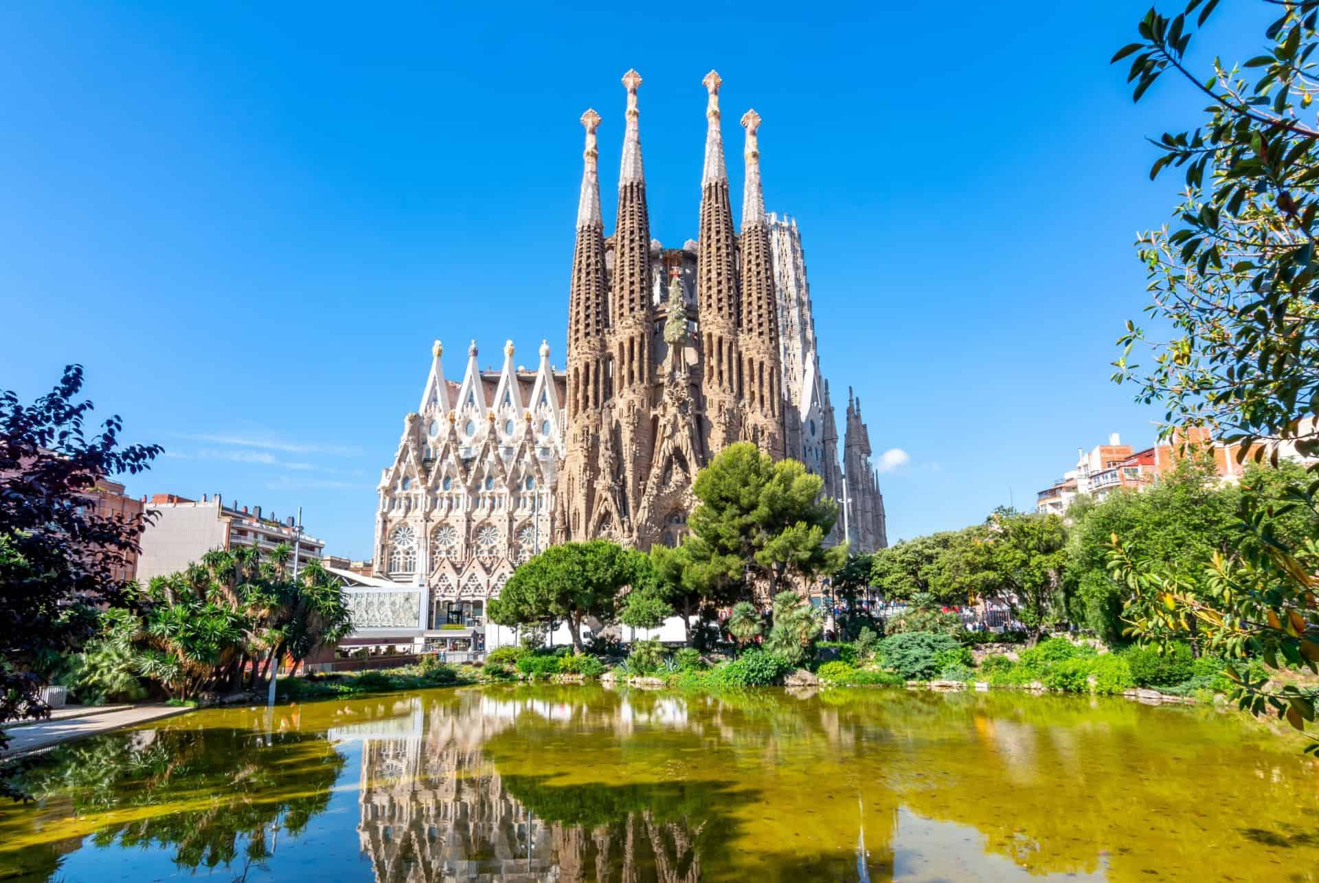 sagrada familia barcelona in June