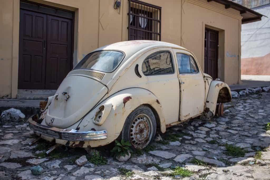 In a street in Flores