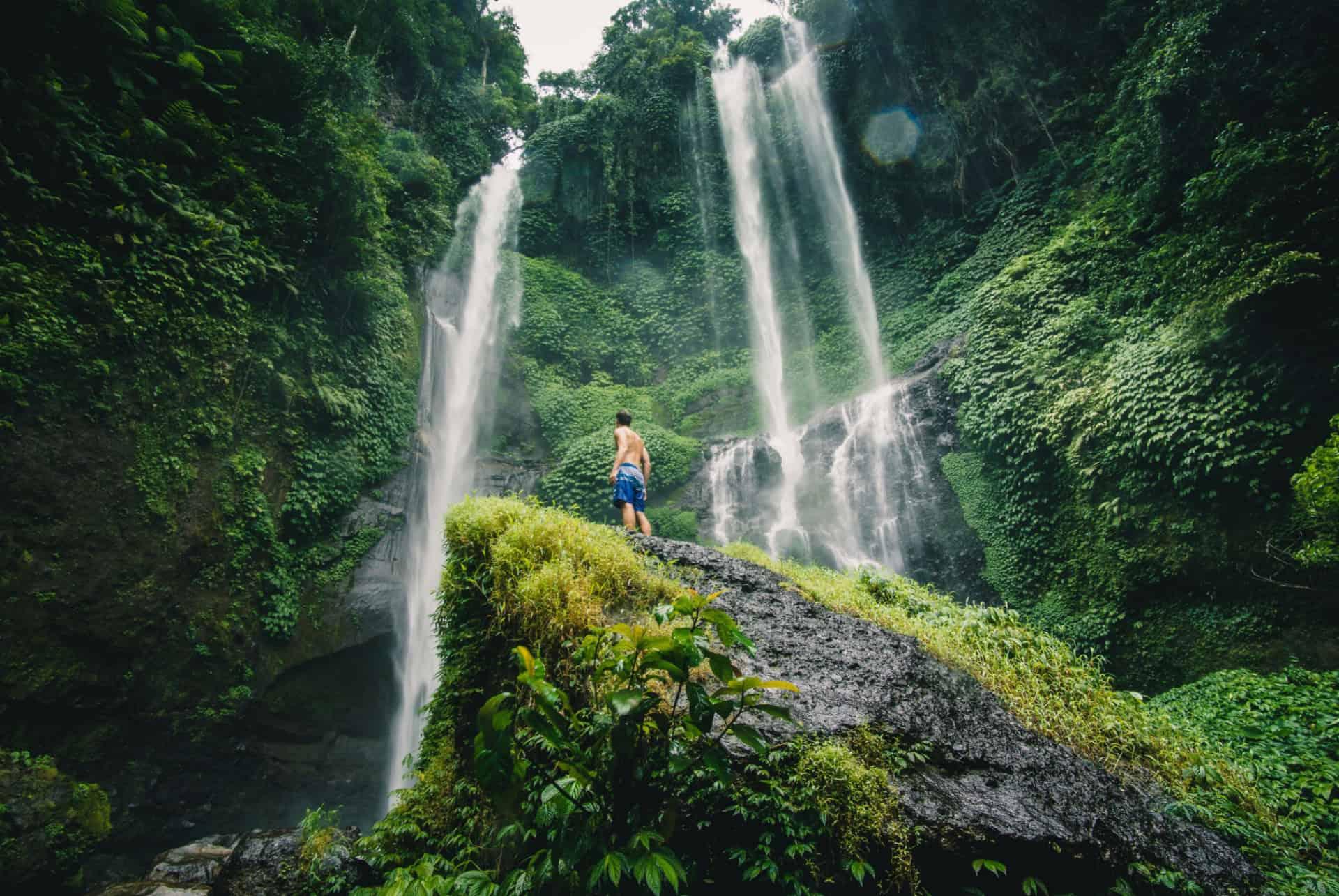 sekumpul waterfall bali in july