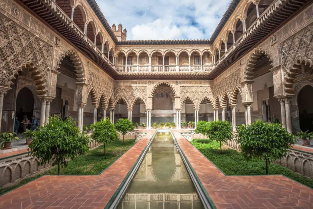 seville in january alcazar