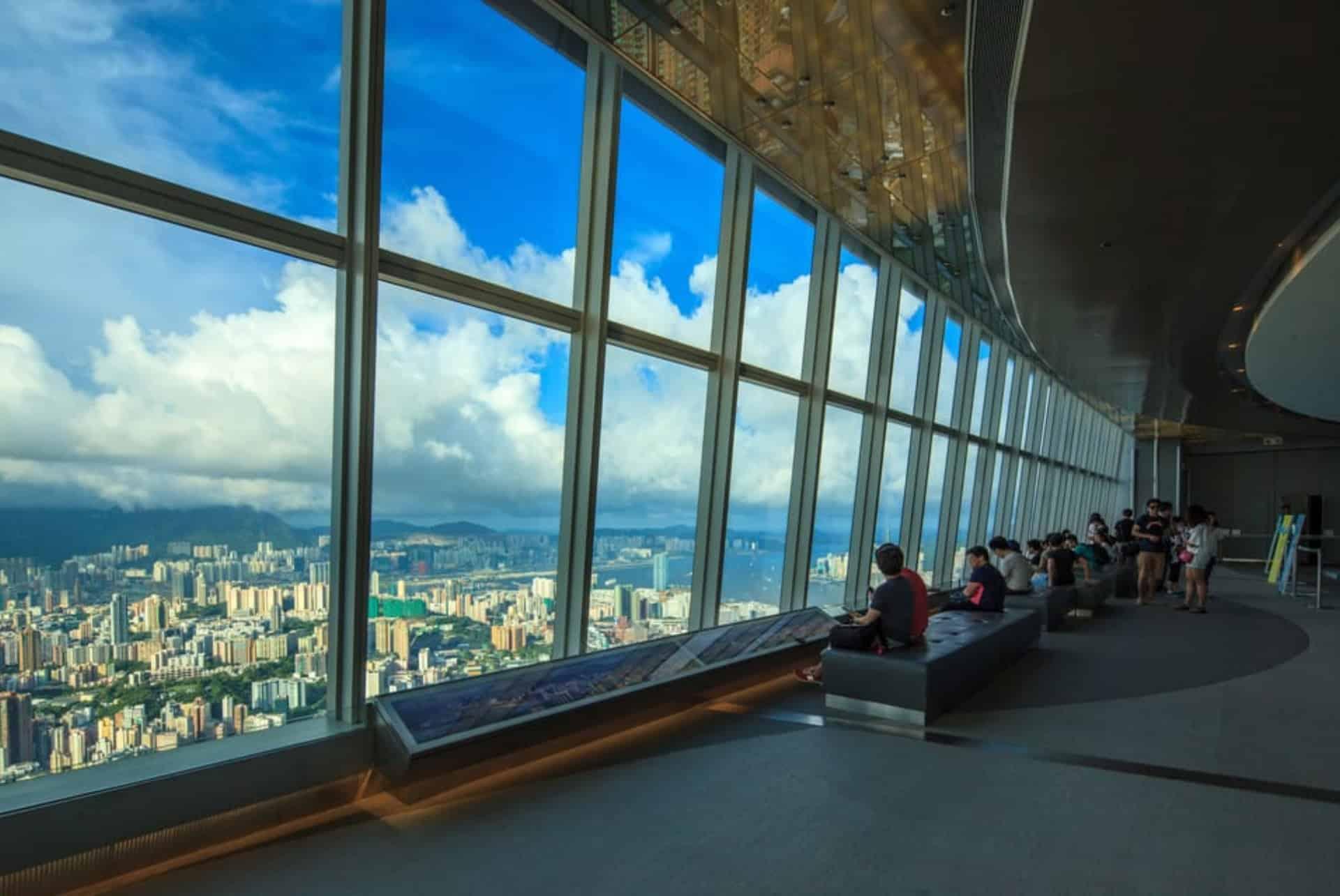 view of hong kong from sky100