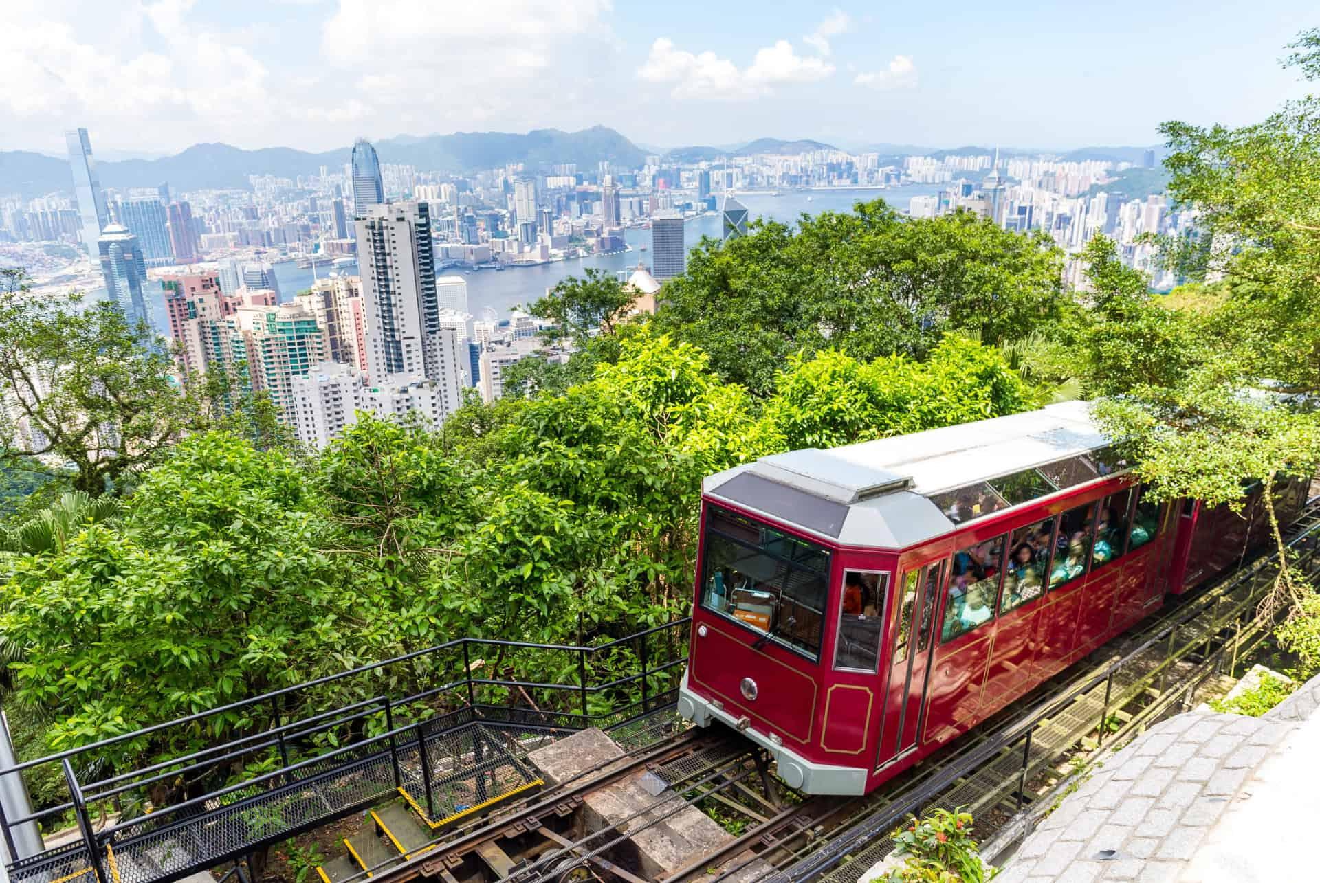 things to do in hong kong take the tram to victoria peak