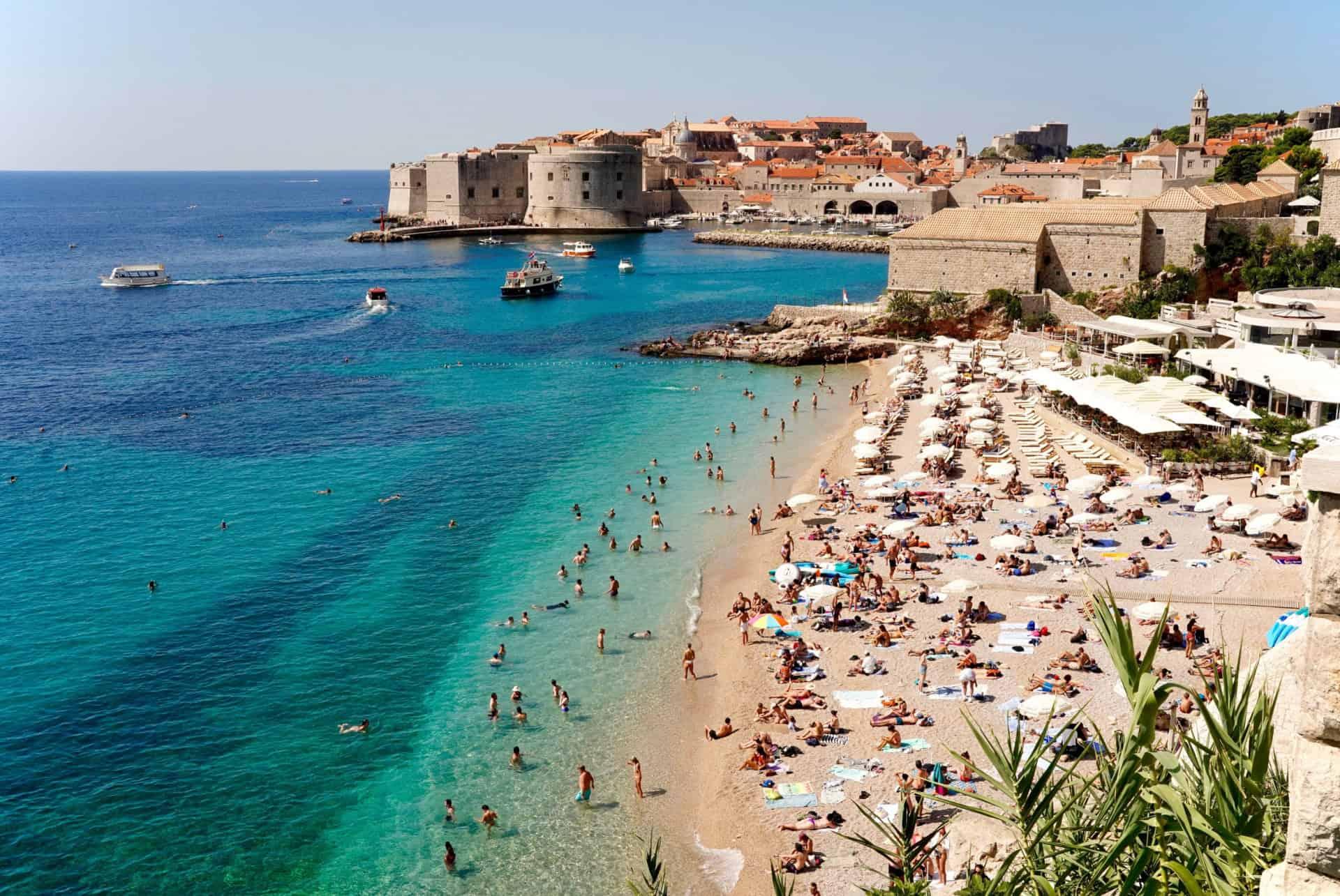 Tourist crowds in Croatia