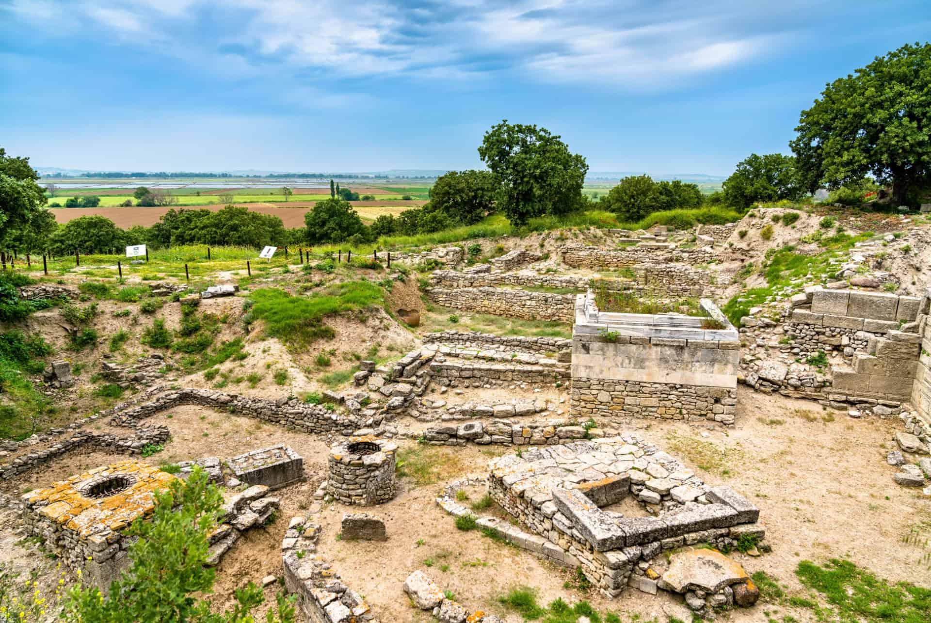 ruins of the city of Troy