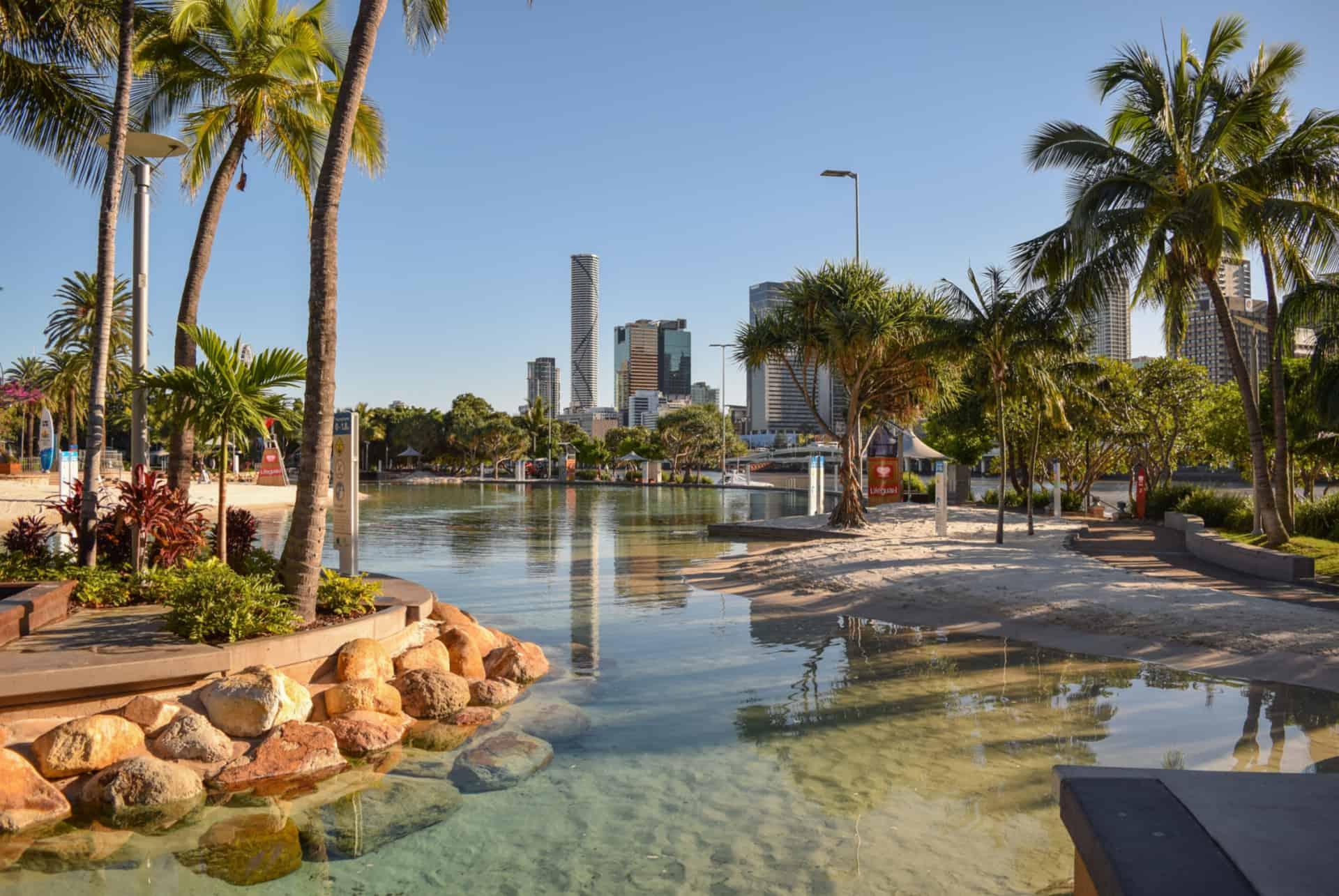 artificial beach south bank