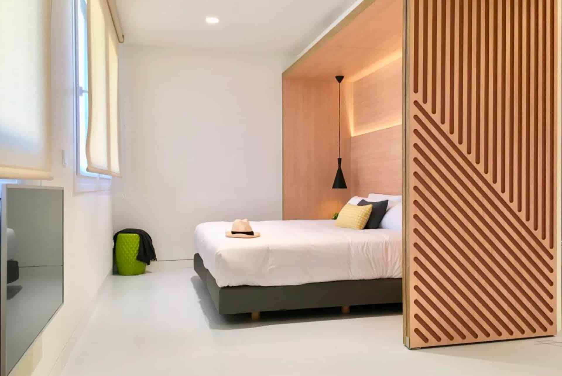 inside bilbao apartments bedroom