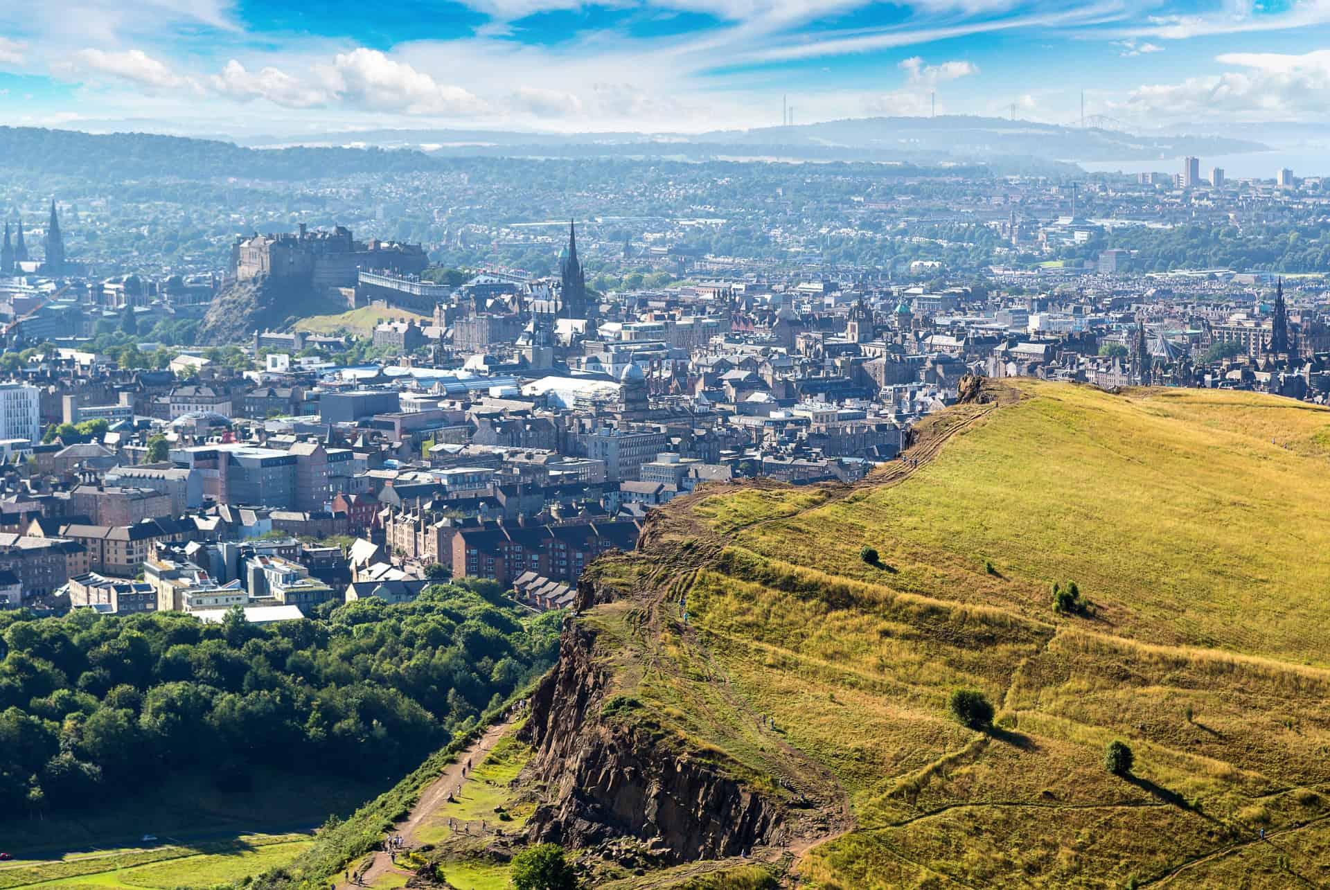 arthur's seat view of edinburgh