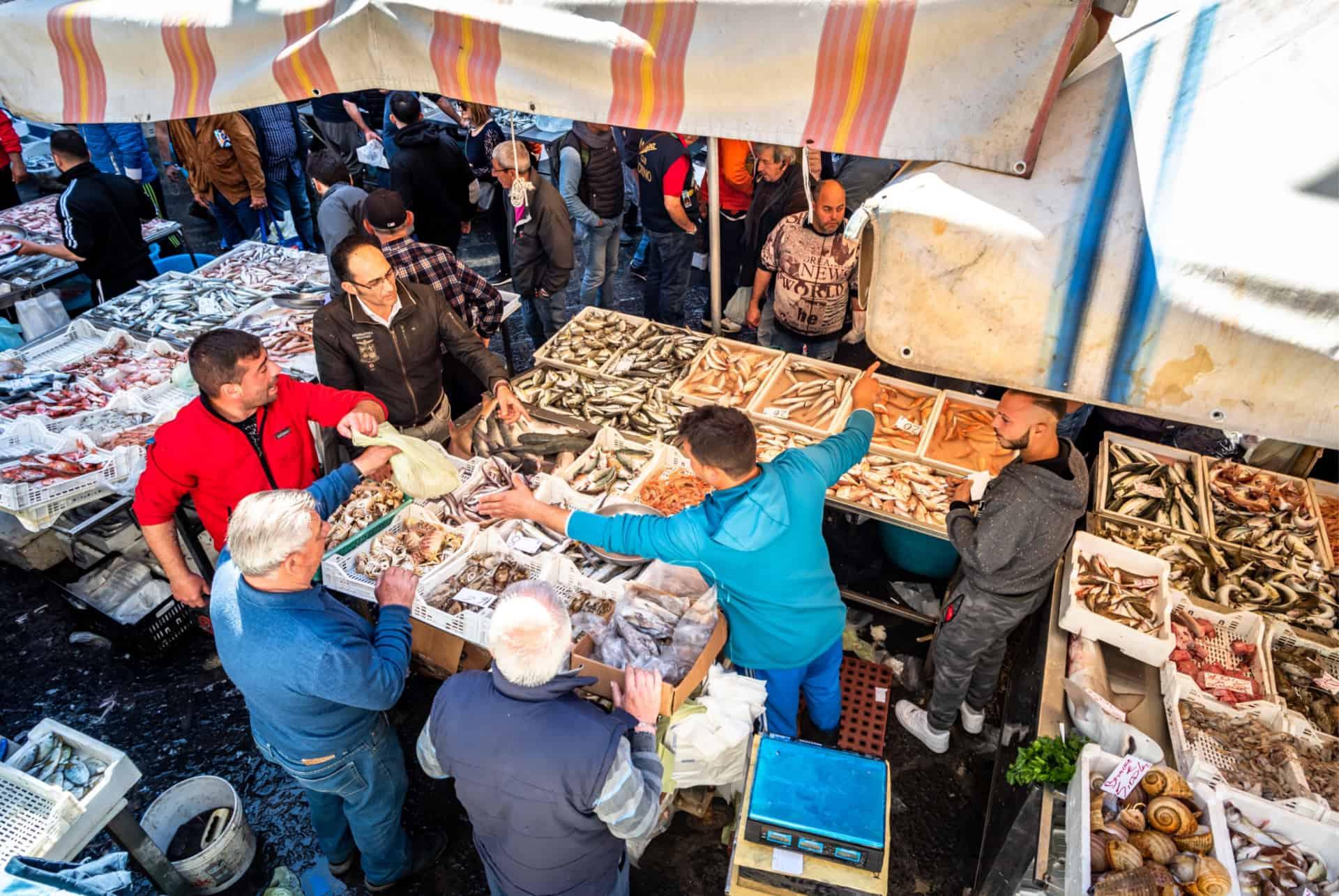 Catania fresh fish market