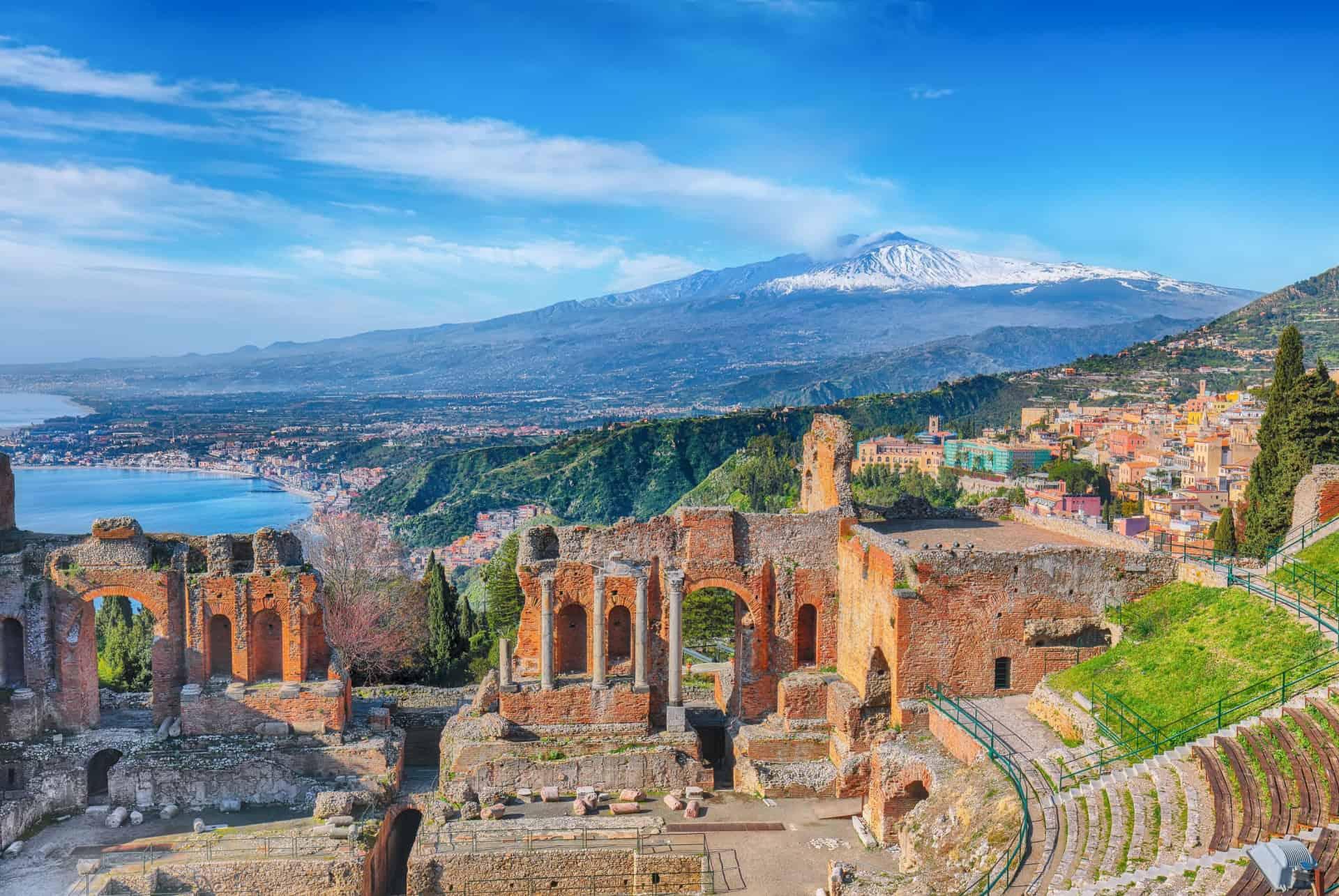 Greek Theater Taormina itinerary Sicily