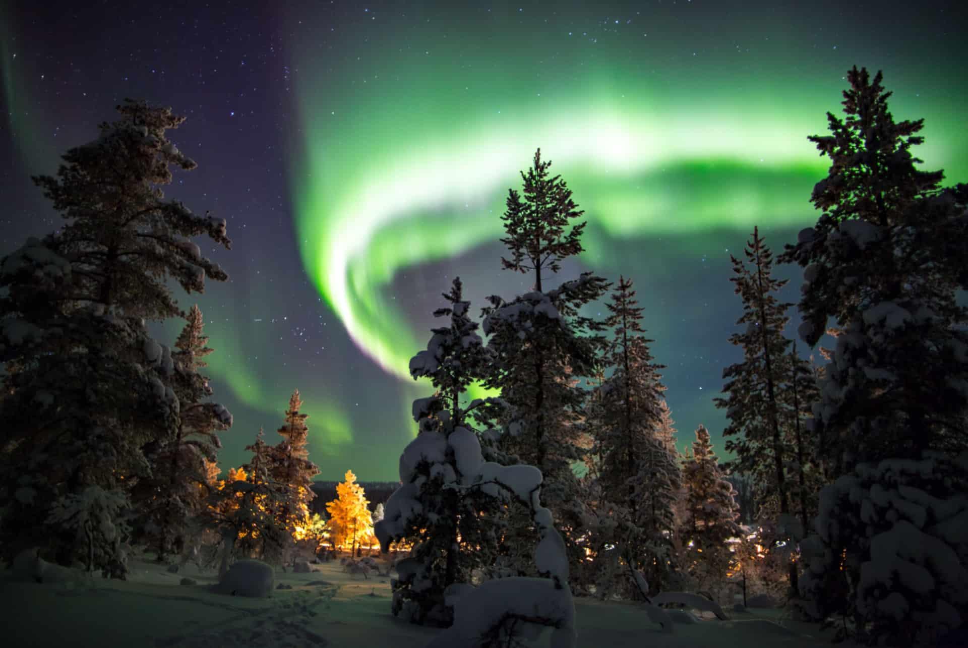 Northern lights in Finland