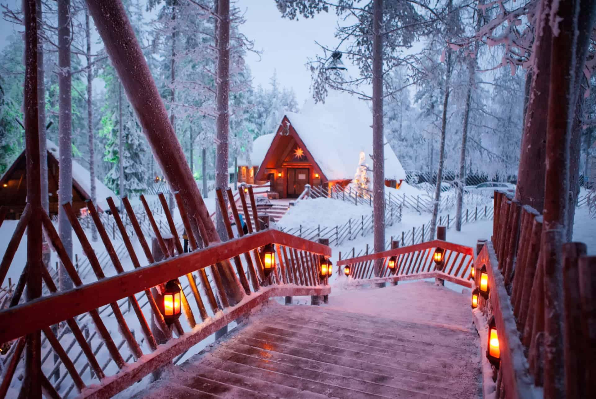 sleeping in Rovaniemi village