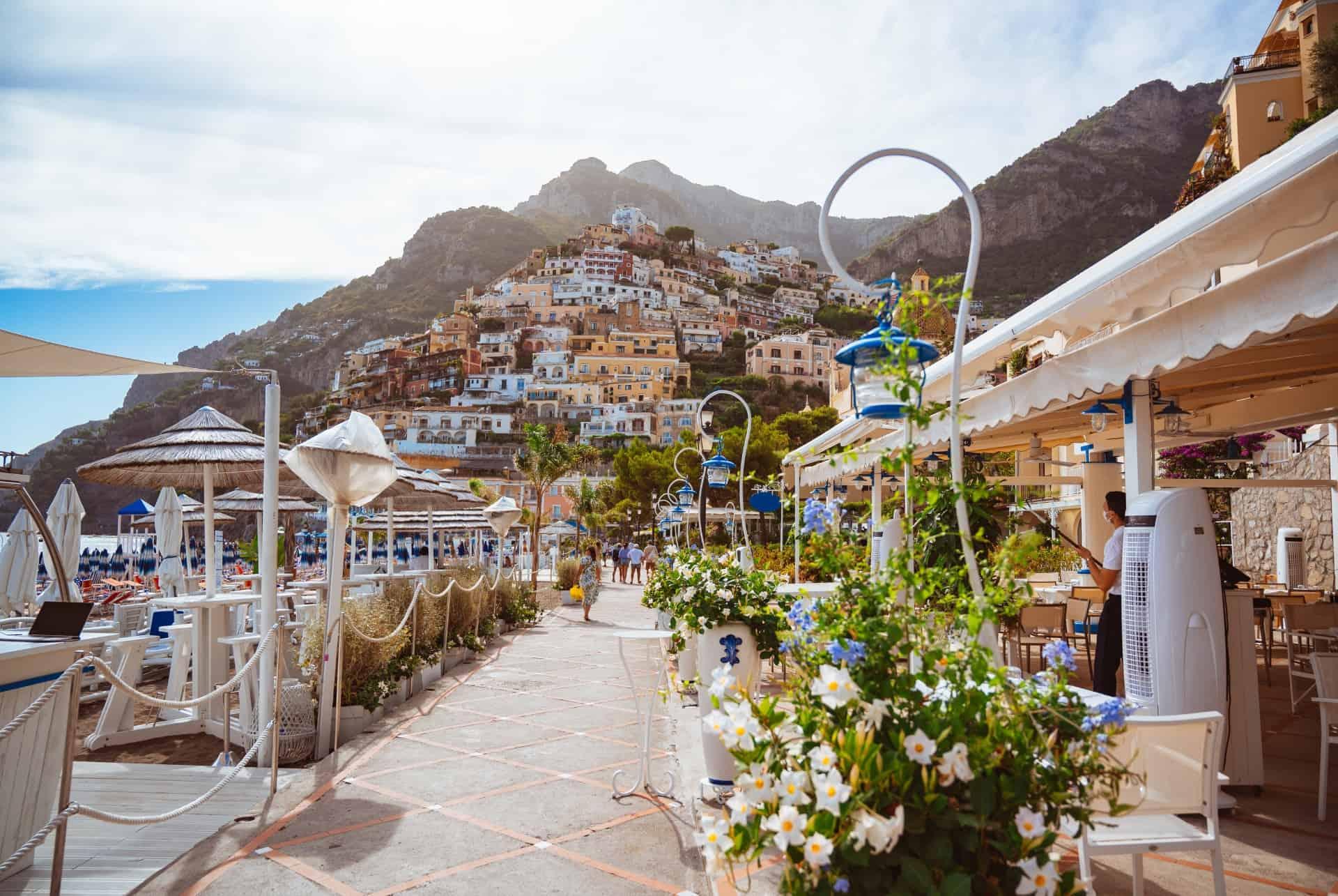 Positano terrace view
