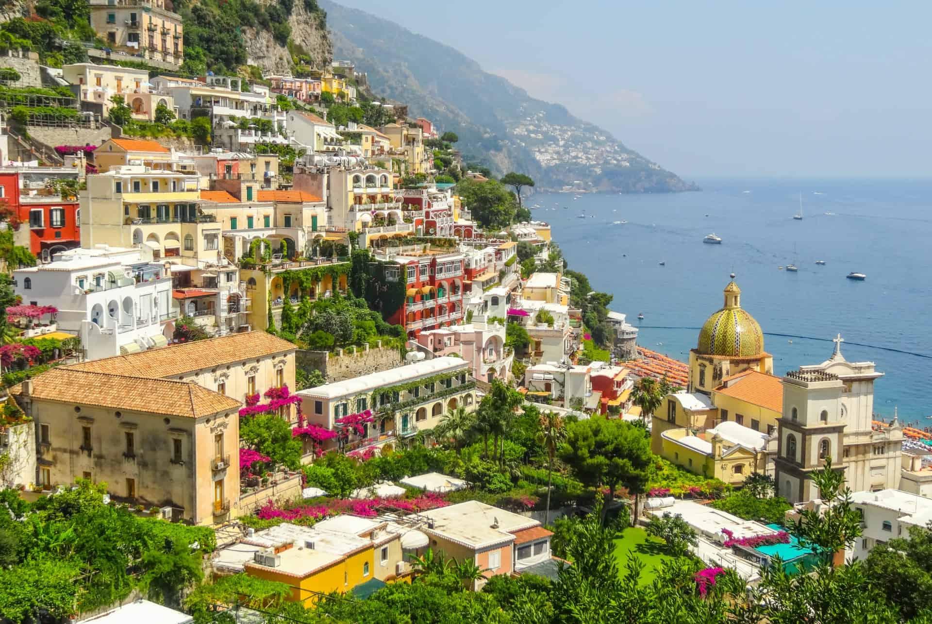 Panoramic view of Positano
