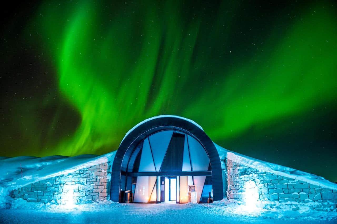 ice hotel exterior