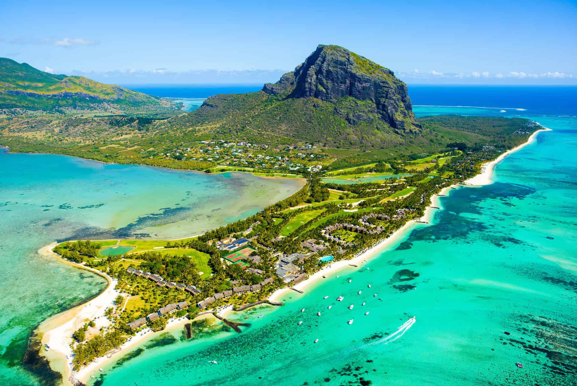 Morne beach Mauritius in June