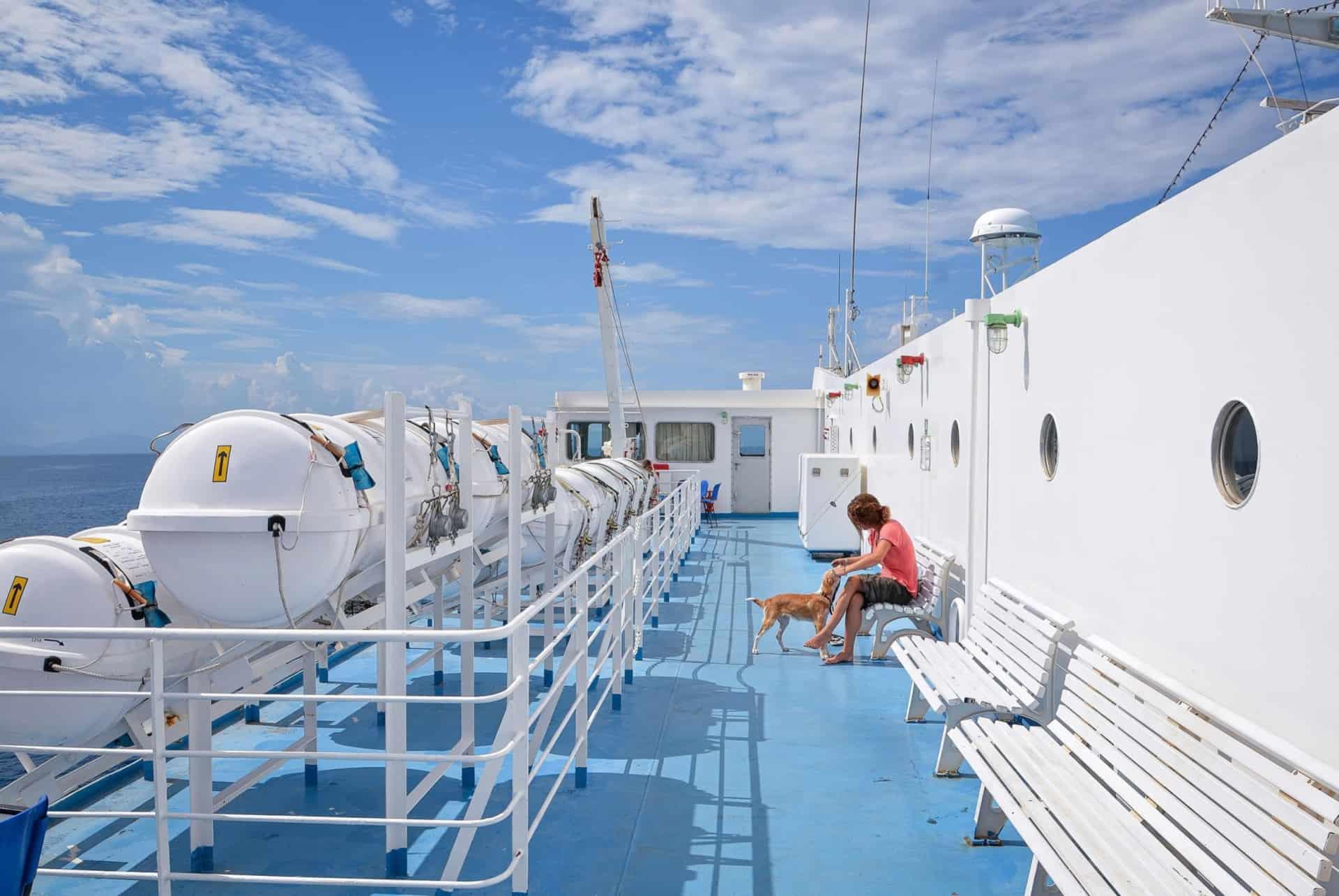 traveling by ferry