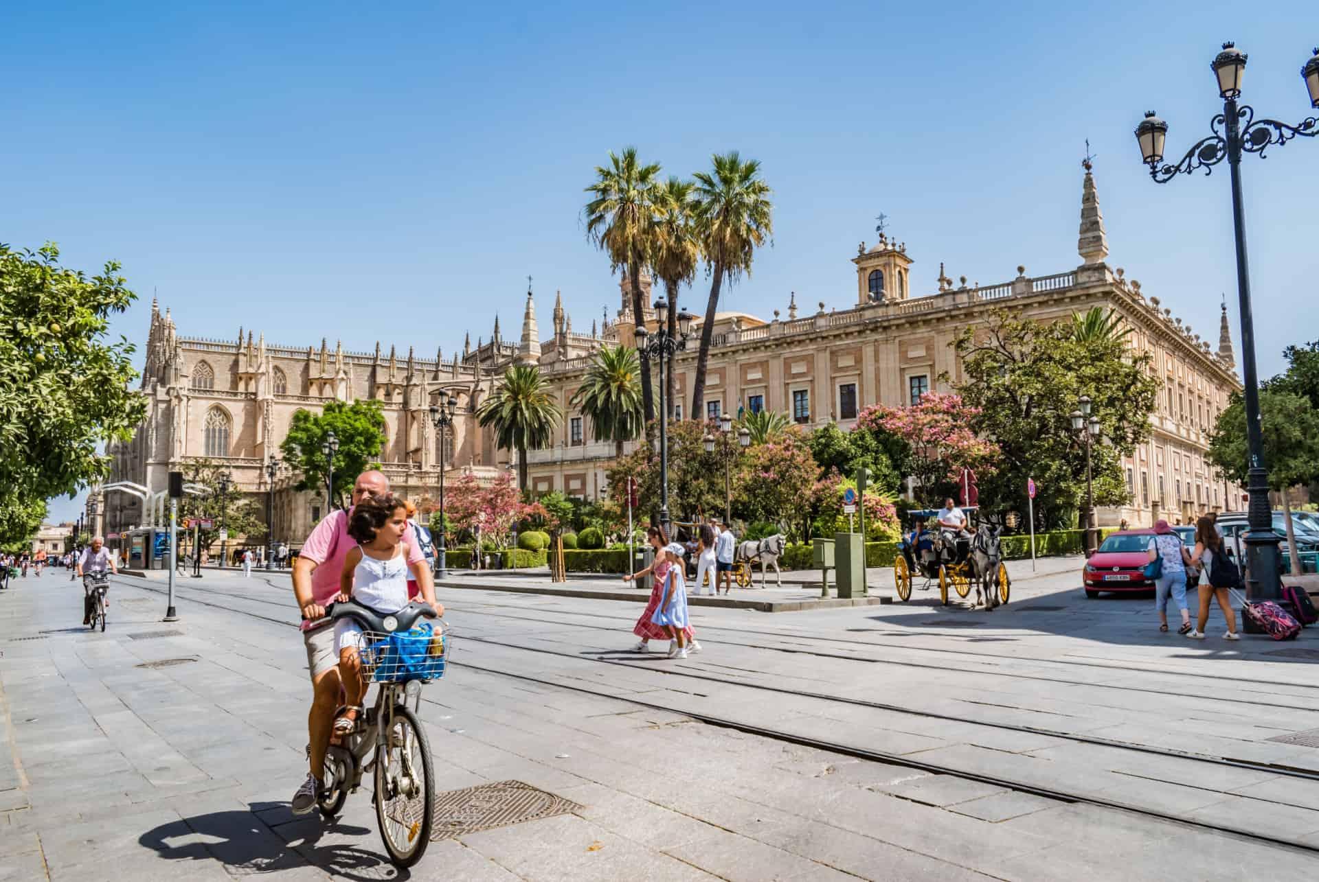 biking tour in seville