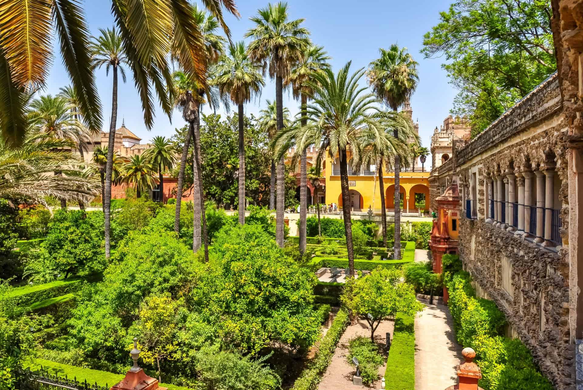 Alcazar seville gardens