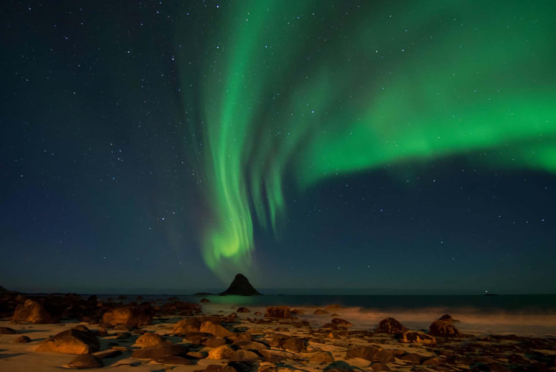 auroras borealis in iceland