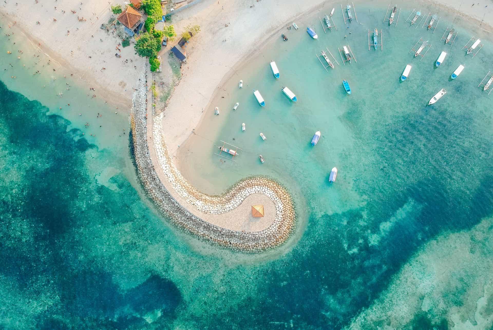 Most beautiful beaches of Bali Sanur