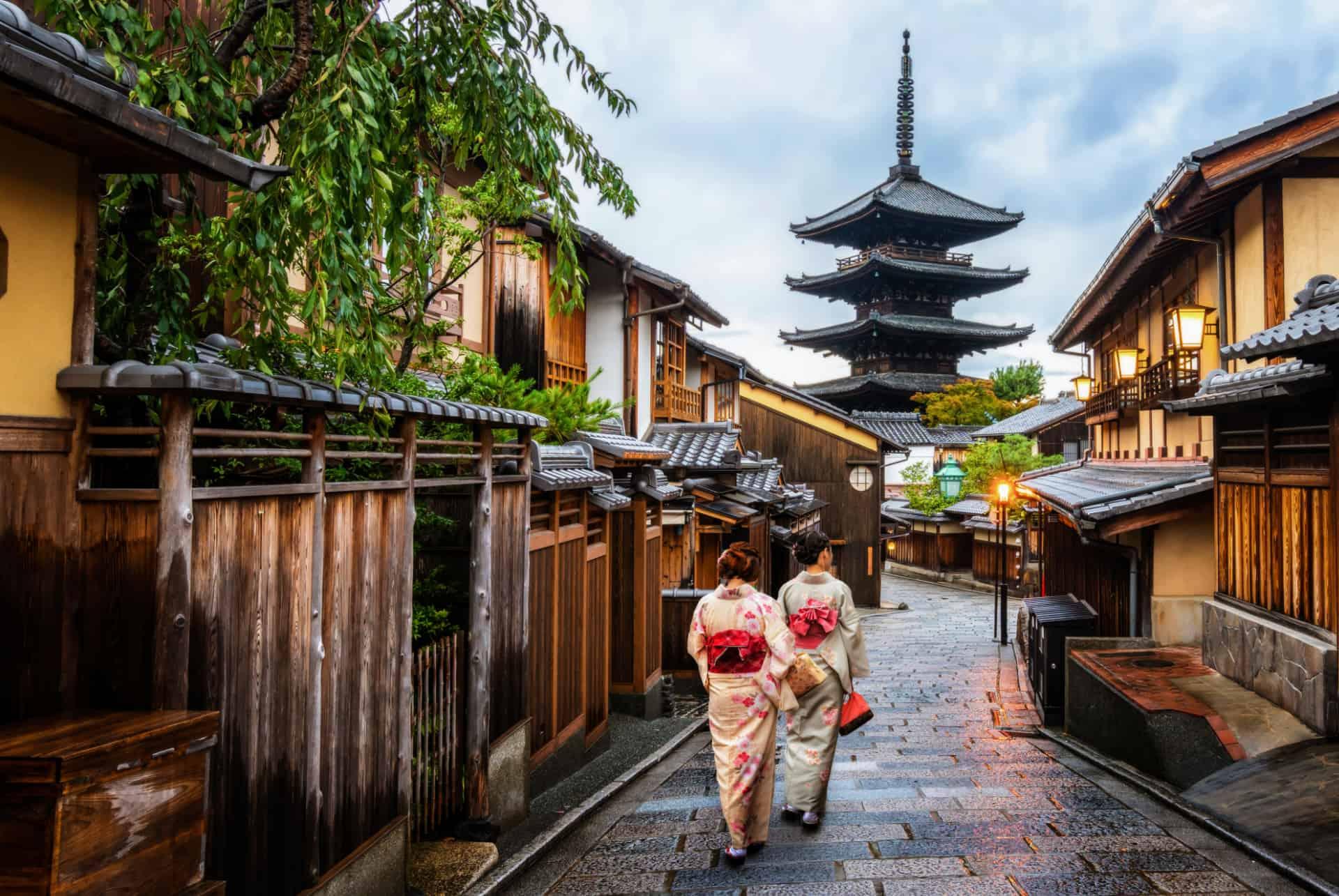 Gion district geishas in Kyoto