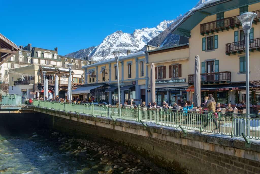 chamonix france in february