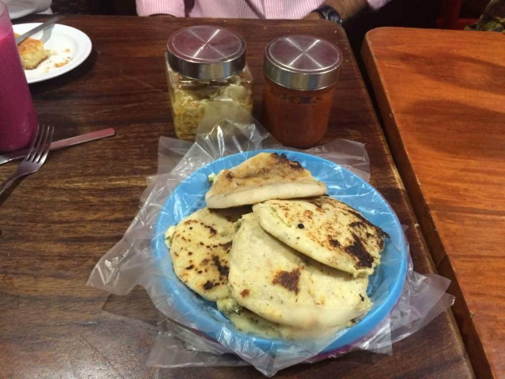A feast of pupusas!