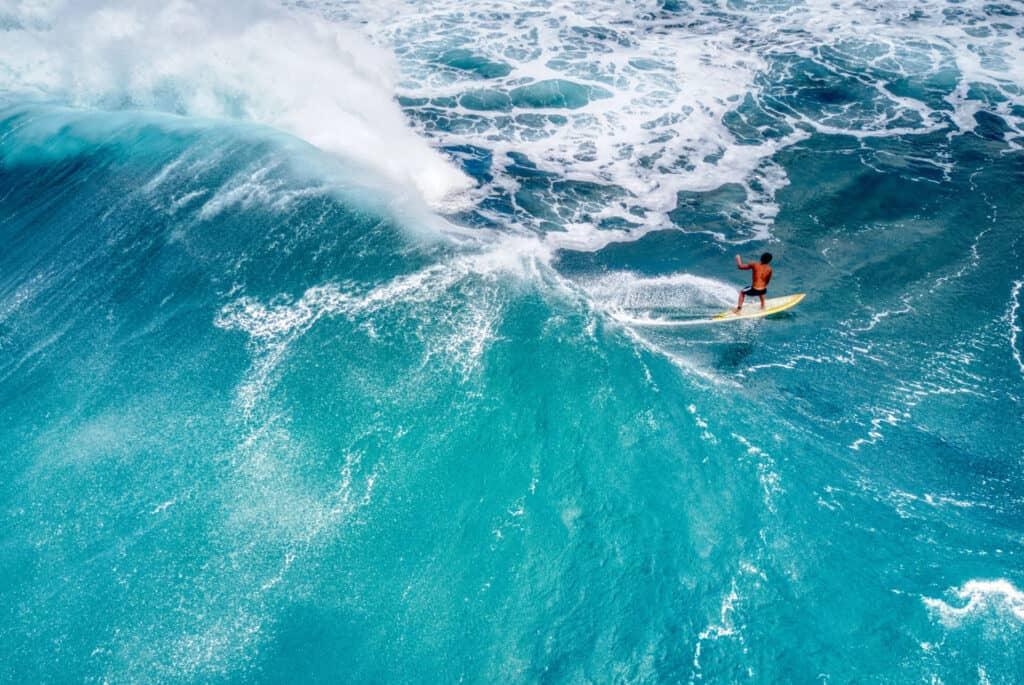 surfing in Hawaii
