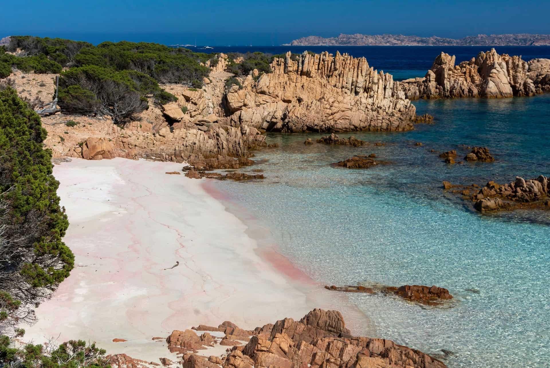 spiaggia rosa pink sand beach