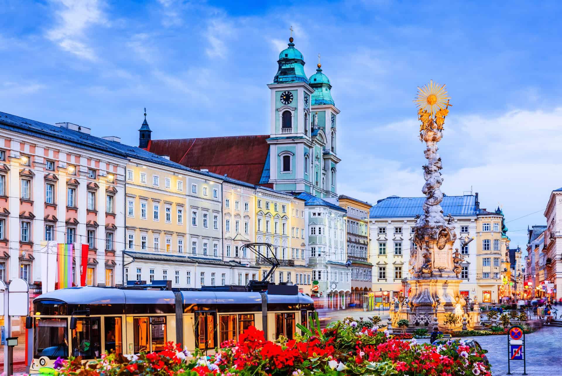 downtown Linz