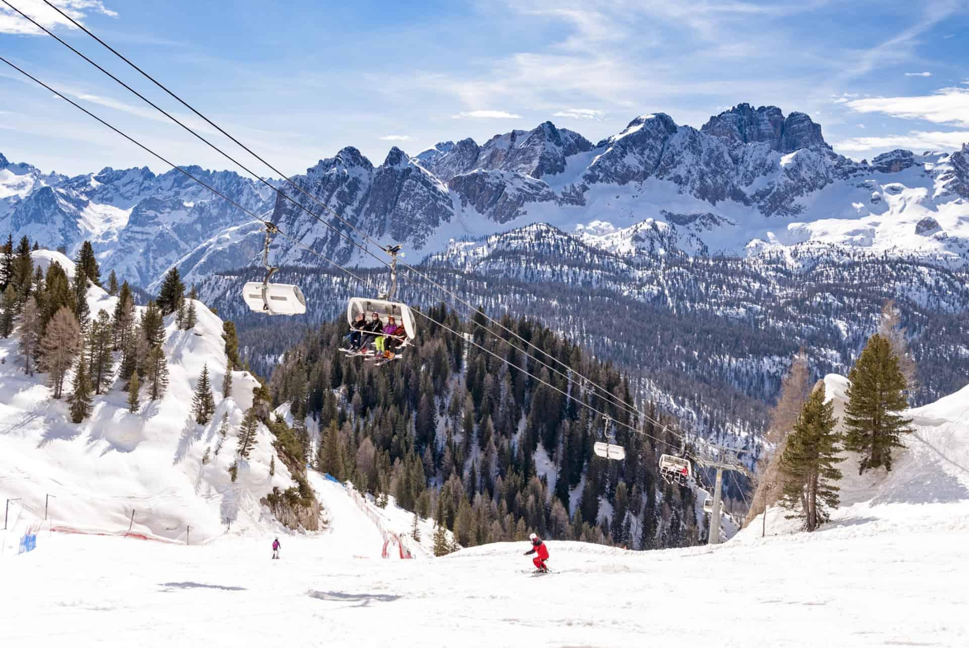 what to do in the dolomites skiing