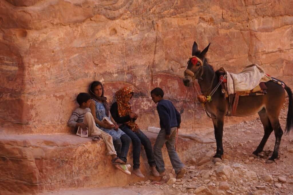Jordan, Petra, Siq, canyon