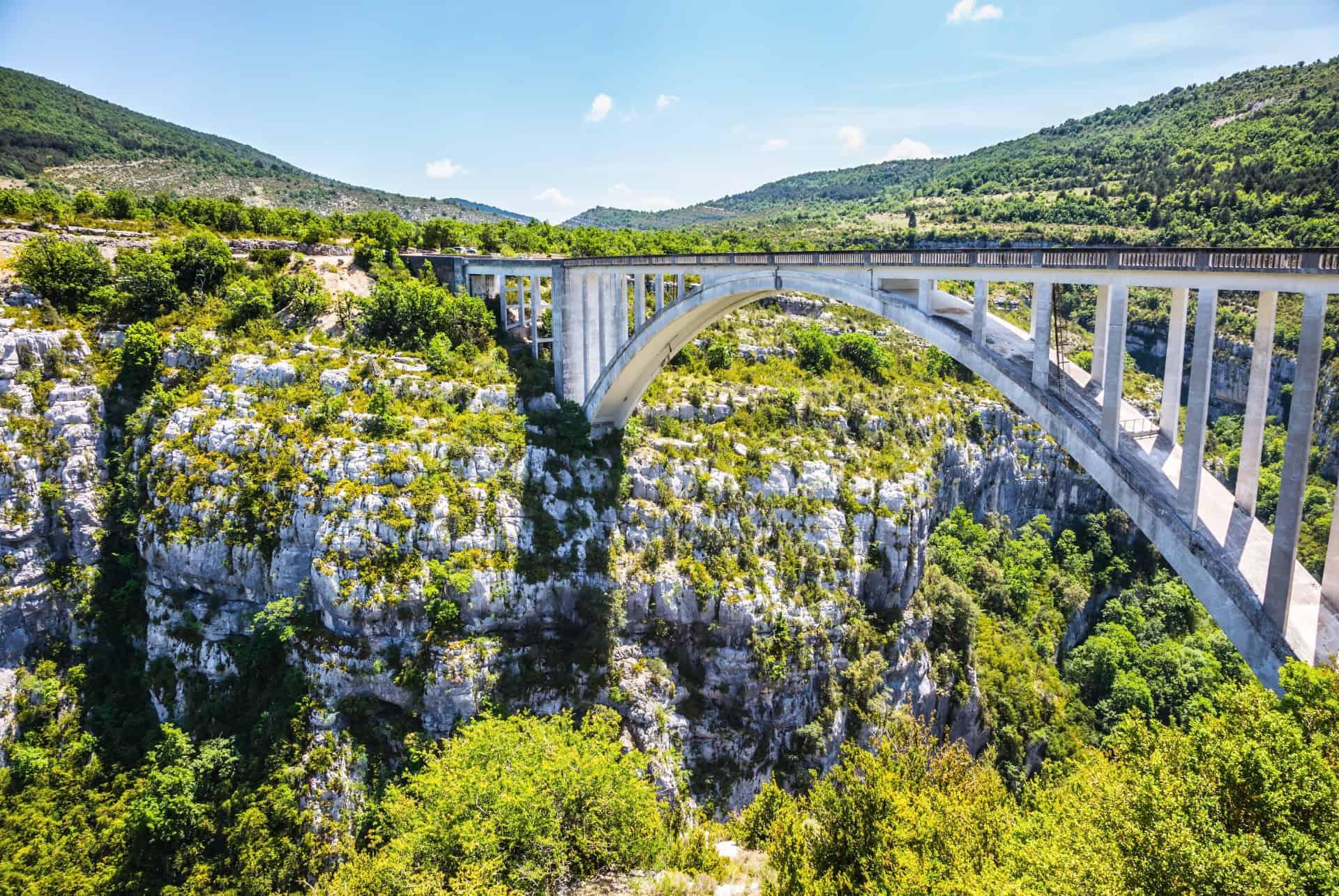 bungee jump Artuby bridge Verdon