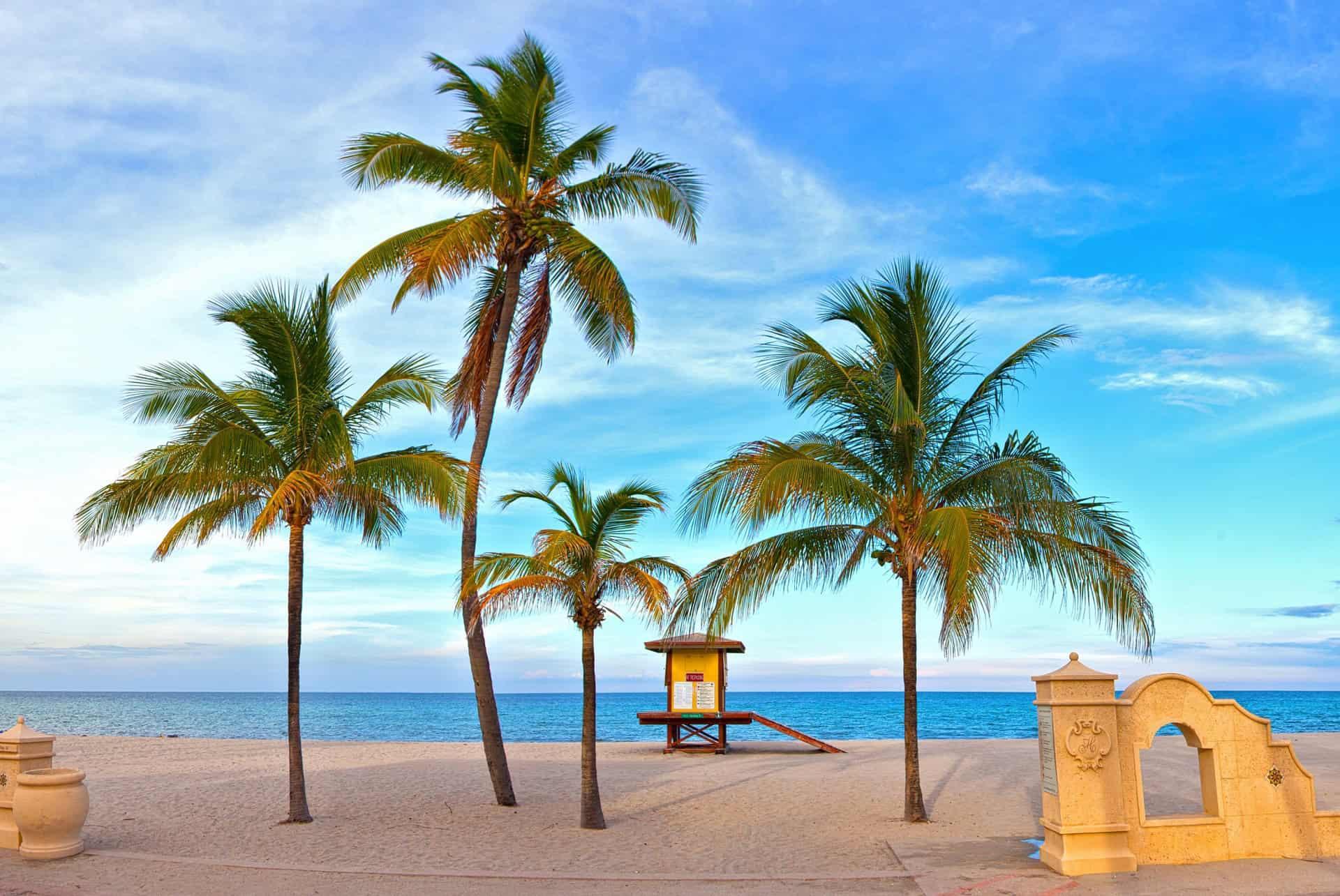 most beautiful beaches miami hollywood beach