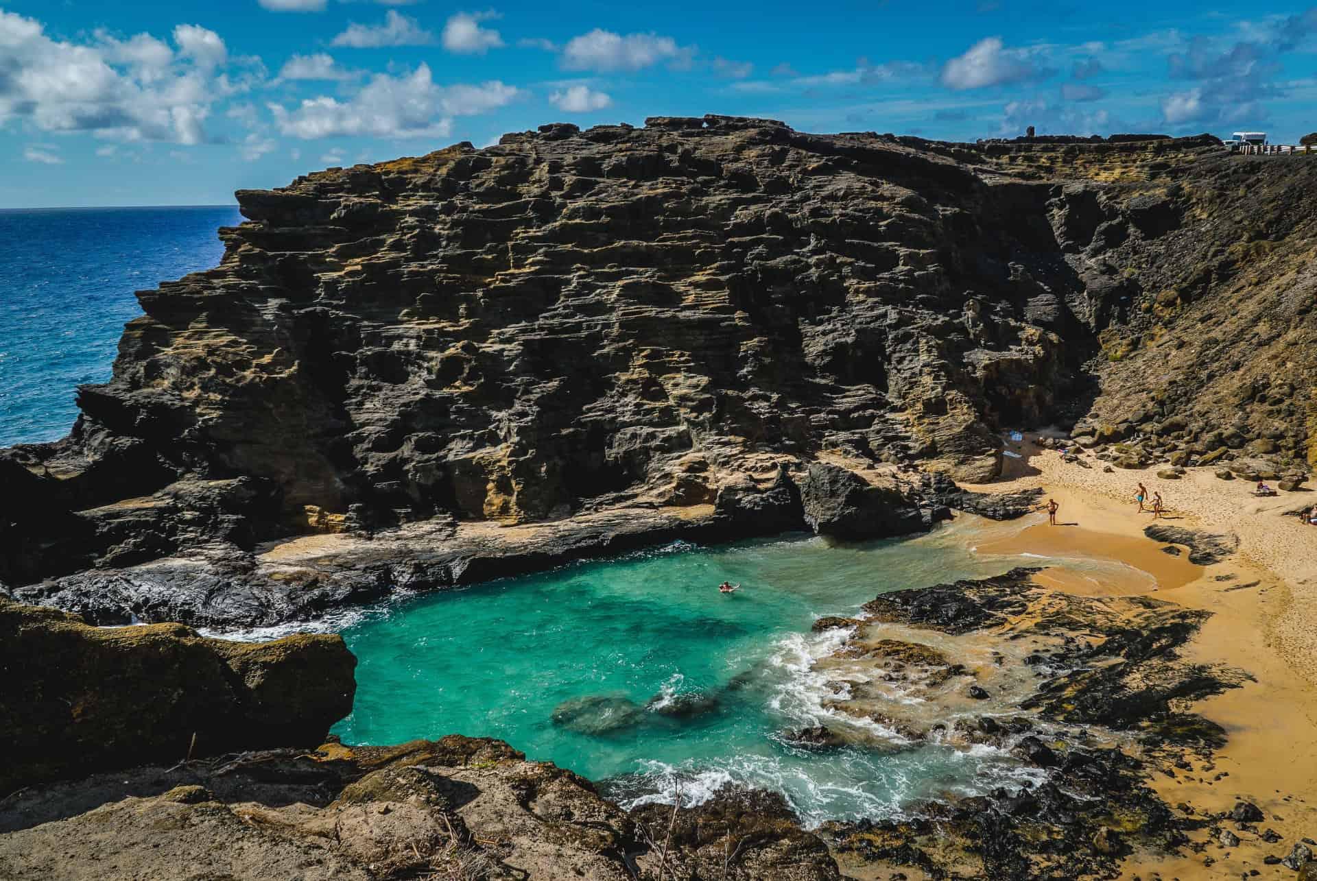 What to do in Oahu go see Halona Blowhole