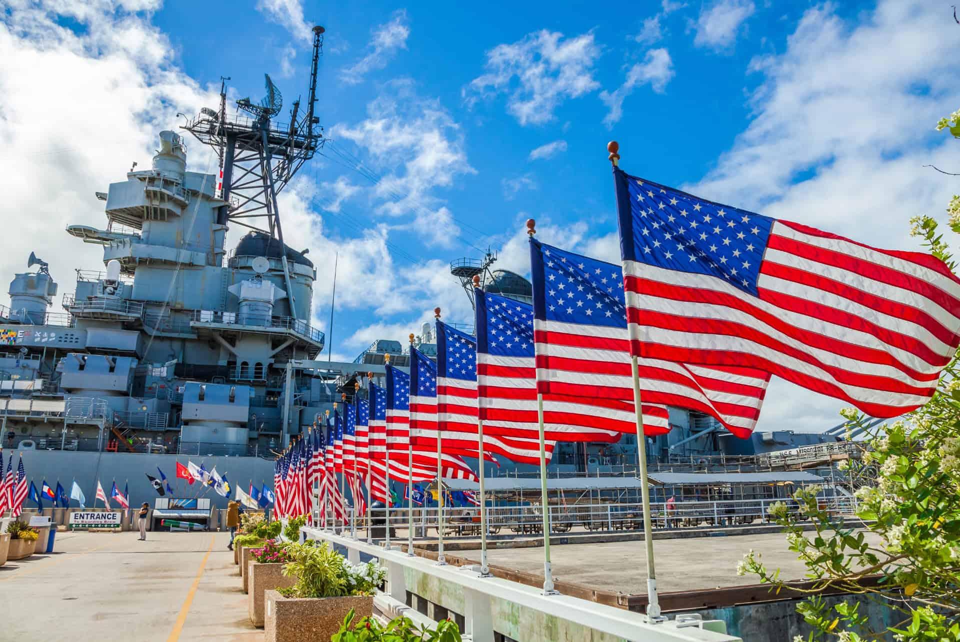 USS Missouri at the Pearl Harbor Memorial