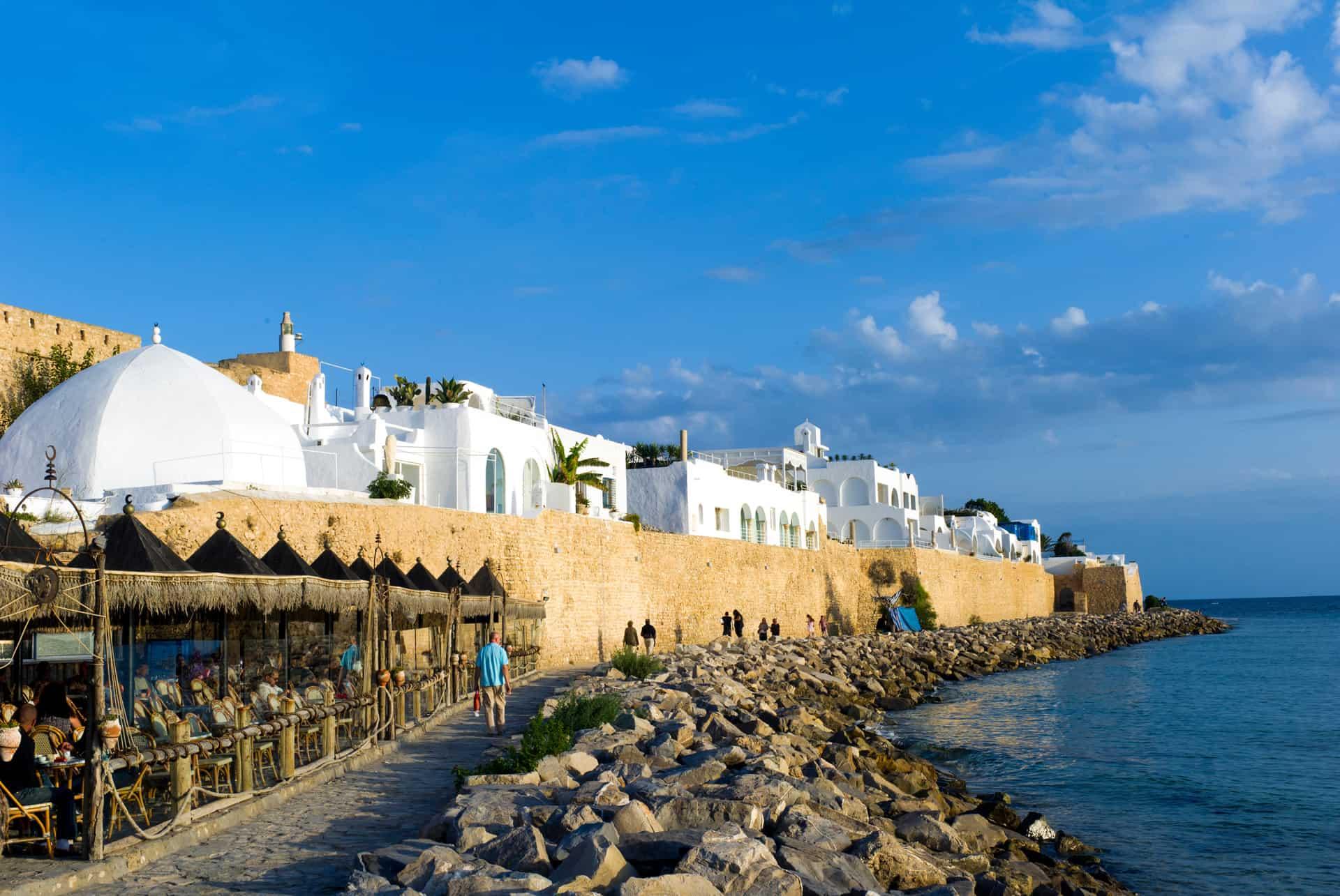 exterior of the kasbah of hammamet